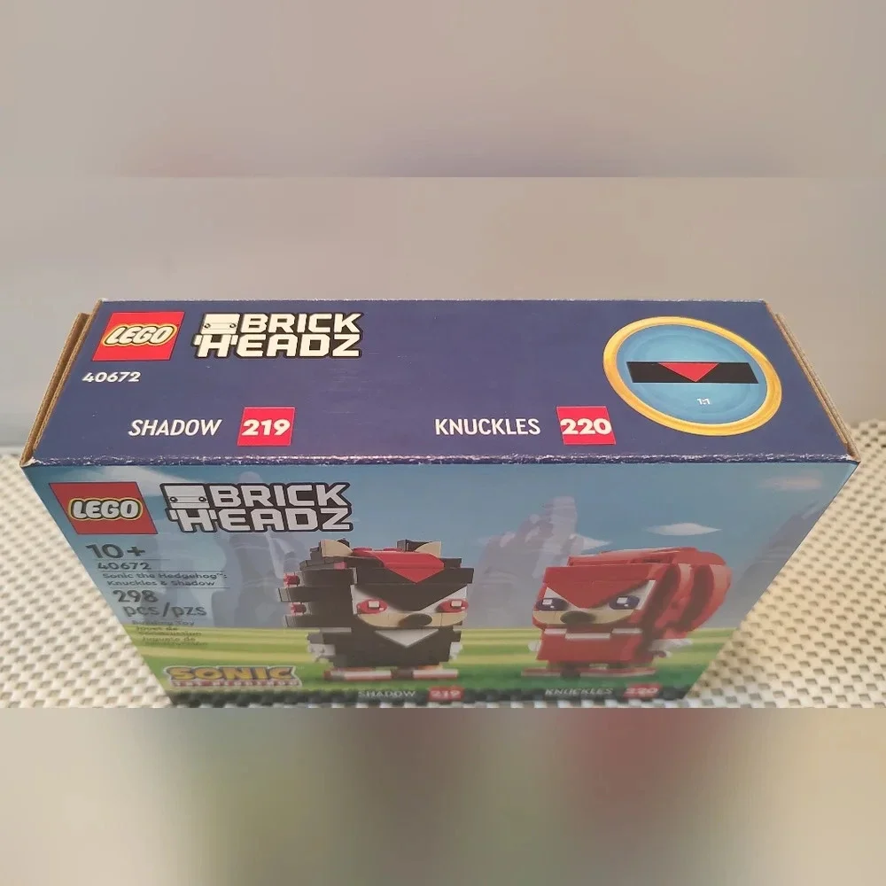 Lego Brick Headz 40672 Sonic The Hedgehog: Knuckles #220 & Shadow #219 NWT